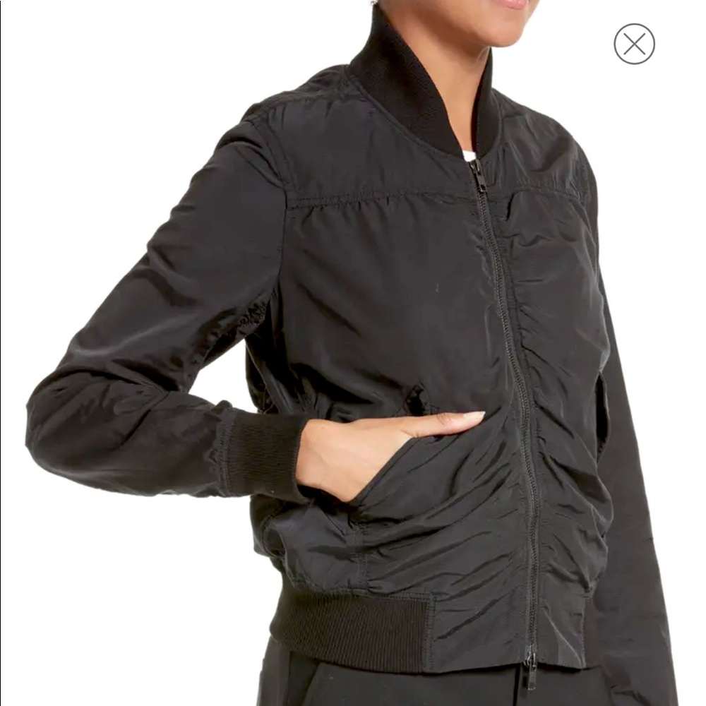 Vince shrunken cropped bomber jacket